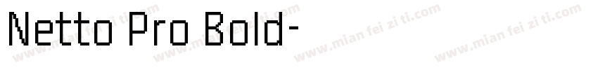 Netto Pro Bold字体转换